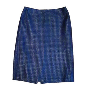 𝅺ROBERT Elliott textured soft leather skirt